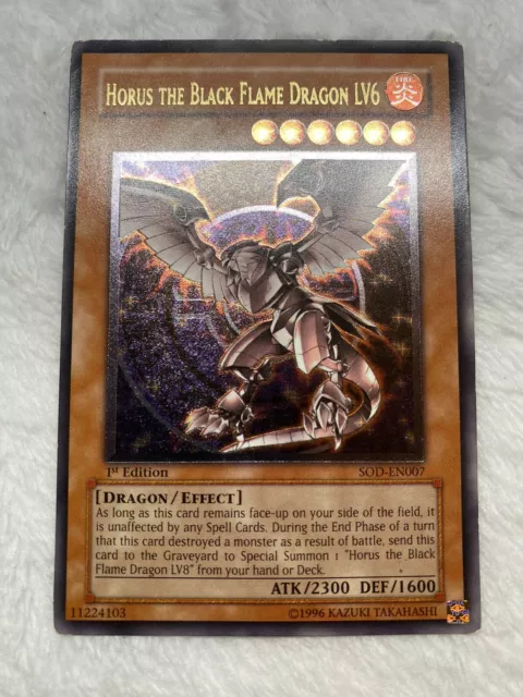 YUGIOH HORUS THE Black Flame Dragon LV8 Deck Complete 40 - Cards w/ Sleeves  $46.95 - PicClick
