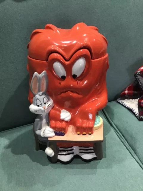 1997 Warner Bros Studio Store Gossamer Bugs Bunny Looney Toons Cookie Jar