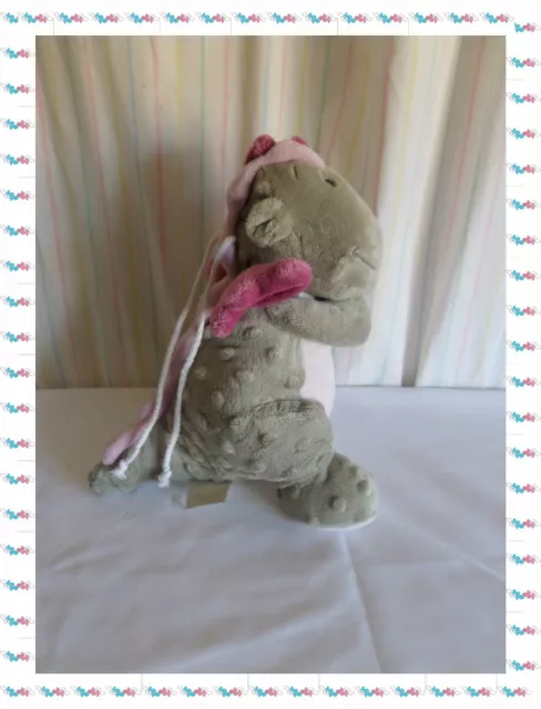 I/☾ - Doudou Peluche Musicale Dragon Victoria Grise Rose Parme Noukies Noukie's 2