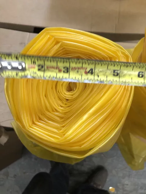 3"See Thru Yellow Poly Tubing With Monofilament Line Through It Lot Of 9 Rolls 3