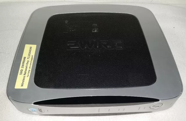 2Wire Gateway 3600HGV Internet Modem 4-Port Wireless Router AS IS