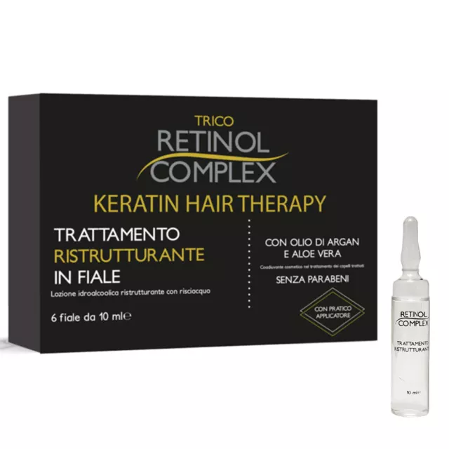 Retinol Complex Trattamento Ristrutturante Capelli Olio Argan E Aloe Vera 0079