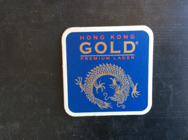 1 only Hong Kong Micro Brewery “ Dragon,s Back / Gold IPA    “  Beer Coaster