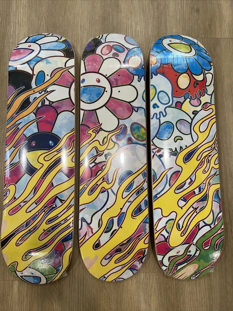 Takashi Murakami Camo Skull Skateboard Takashi Murakami