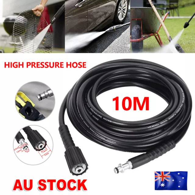 10M High Pressure Washer Hose Water Cleaner M22 Connector Pipe For Karcher K2-K7