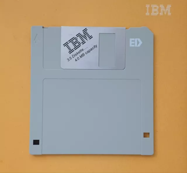 IBM Diskette floppy disk 3,5" vintage - Extra Density ED 4,00 MB 2,88 MB TESTED!
