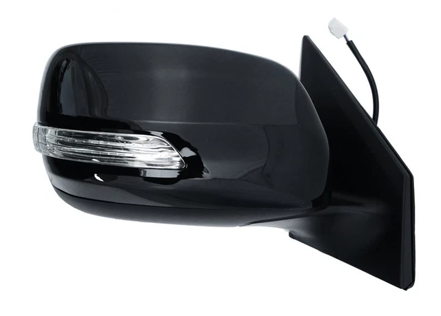 Toyota Hilux Mk6 2.5TD/3.0TD Right Side Door Wing Mirror - Black Electric, O/S (2005-2011)