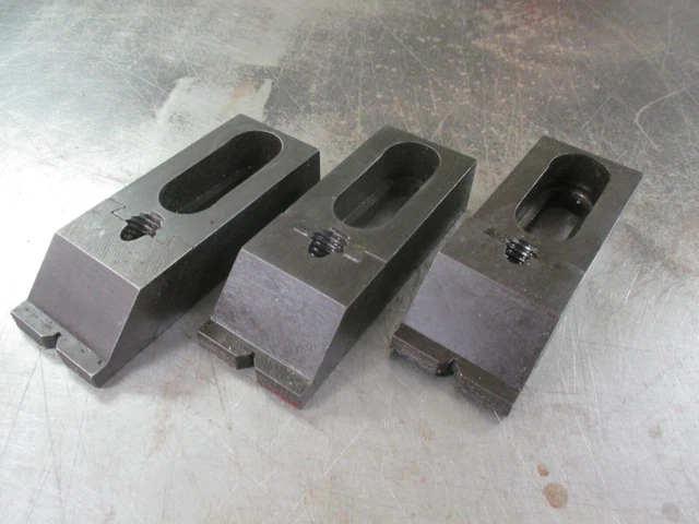 Used TE-CO Low Grip Serrated Nose Adjustable Edge Clamps #33823