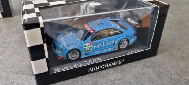 1:43 - MINICHAMPS MERCEDES CLK COUPE Nr. 24 NEUWERTIG & VERPACKT SELTEN 30 JAHRE SAMMLUNG