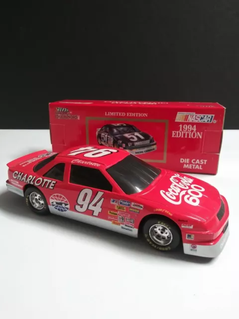 Racing Champions Charlotte Speedway 1:24 DIE CAST COIN BANK w/ LOCK NASCAR #94