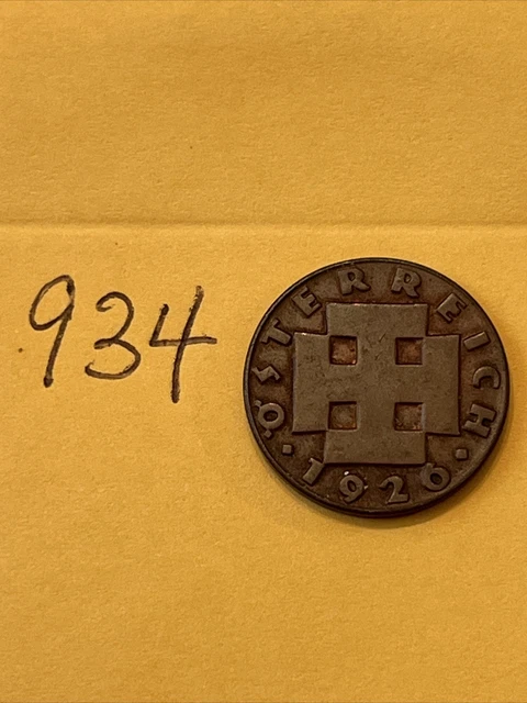 1926 AUSTRIA  - 2 GROSCHEN - KM#2837 - World Coin