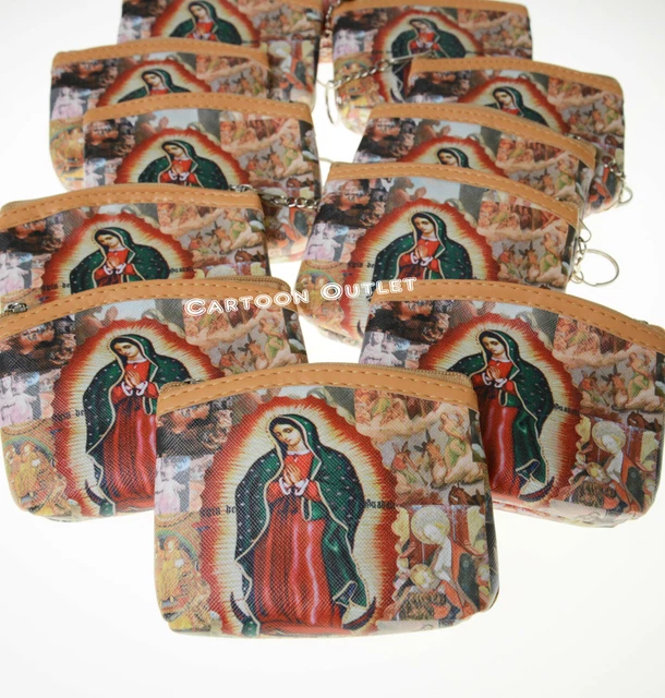 12x Virgen De Guadalupe Bracelets - Baptism Communion Favors Recuerdos - Multicolor