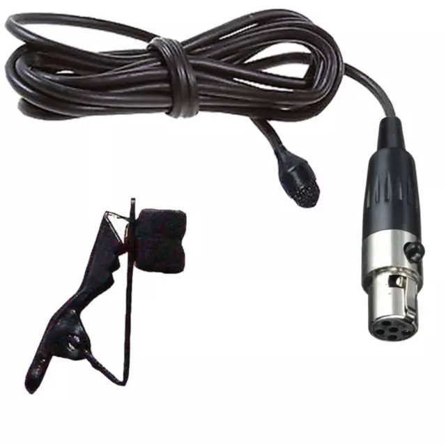 Pro Lavaliere Lapel Clip Microphone For Lectrosonics 5 Pin Mini XLR Transmitters