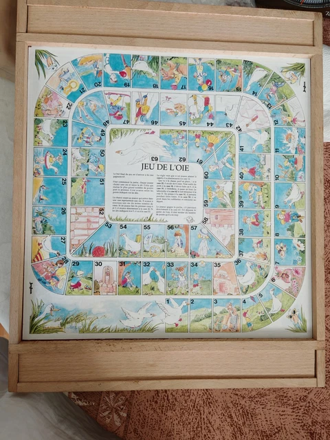 Plateau Ancien Jeu De L'Oie JJF Illustré Par Ludovic C.1900 - Occasion
