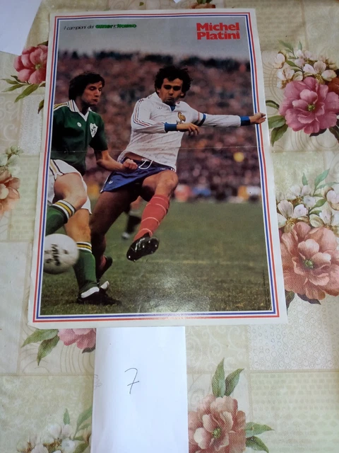 Poster Vintage Michel Platini - Années 80 - BD