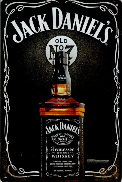 Retro Blechschild Vintage Nostalgie look 20x30cm "Jack Daniels" neu