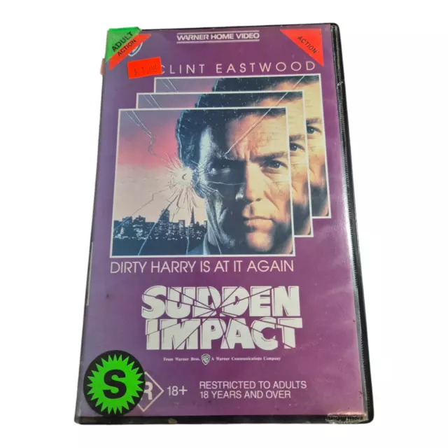 SUDDEN IMPACT CLINT Eastwood (1983) Warner Home Video 1994 Re Issue SUDDEN IMPACT CLINT Eastwood (1983) Warner Home Video 1994 Re Issue