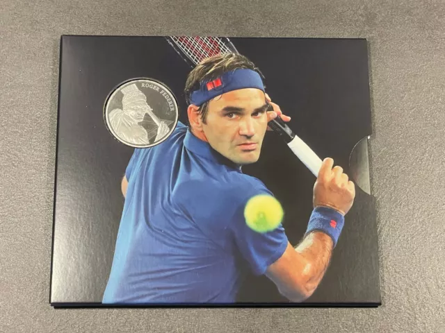 Schweiz 20 Franken 2020 Roger Federer 20 CHF Silber Münze st Blister, RAR! TOP!