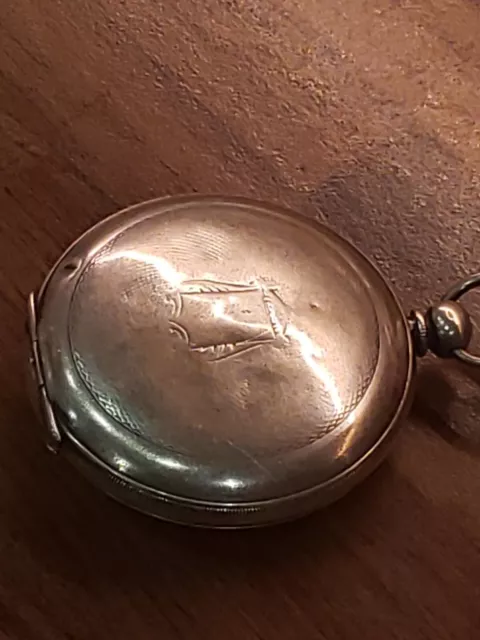 Rare !!! Silver Lebet & Fils Large 50.5mm Ottoman Pocket Watch _422