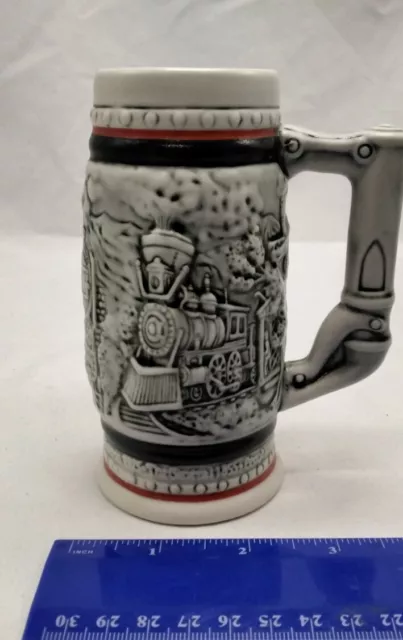 Vintage 1985 Avon Mini Beer Stein Mug #166433- Vintage Trains Stein