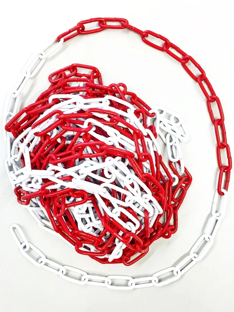 Absperrkette Rot Wei Metall