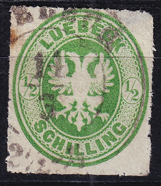 Lübeck Mi 8 gestempelt