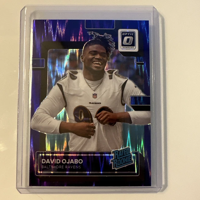 2022 Panini Donruss Optic Rated Rookie Purple Shock Prizm #265 David Ojabo RC