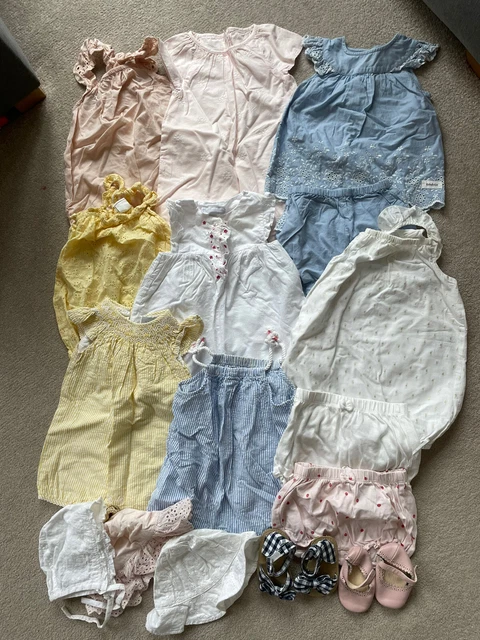 Baby girl summer clothes bundle, Dresses, Outfits, 3-6 months