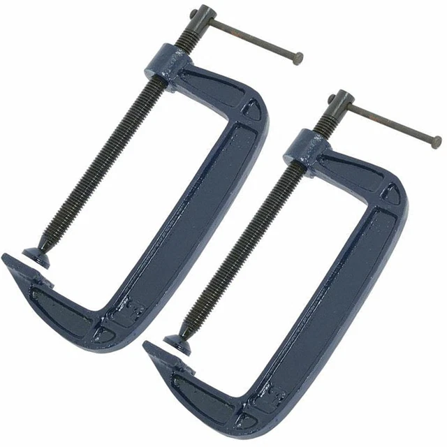 thumbnail image 2 of Marksman Heavy Duty Red Iron G-Clamp Set For Woodworking, Welding, And Workshop Support 2 of 6