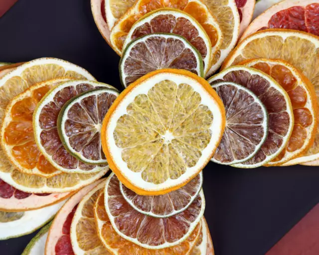 Premium Mixed Citrus Slices (Orange, Lemon, Lime) Dried for Cocktails 50g
