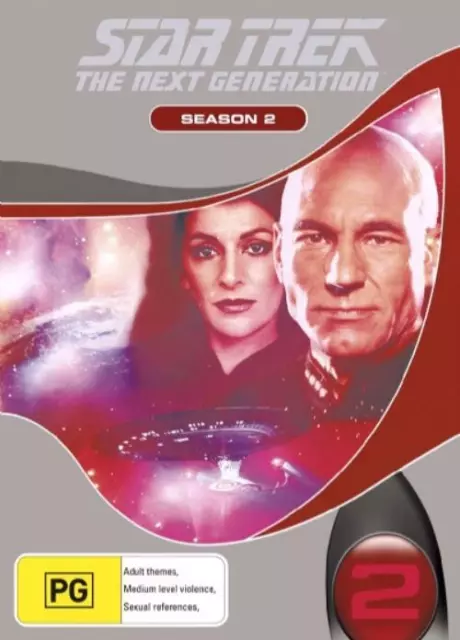 Star Trek Next Generation : Season 2 (DVD, 2006, 7-Disc Set) VGC Pre-owned (D96)