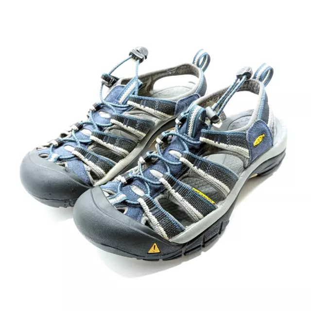 KEEN Newport H2 Mens Blue Black Vibram Sport Hiking Water Strappy Sandals Size 7