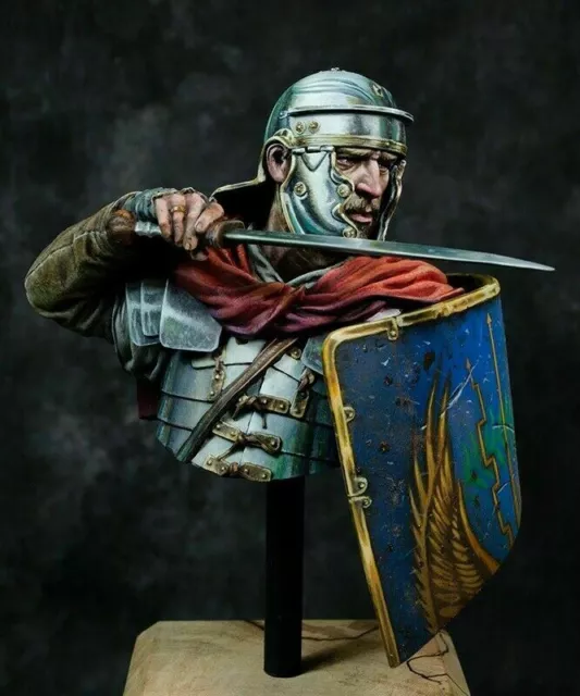 1/10 BUST Resin Figure Model Kit Roman Legionnaire Soldier Defense Unpainted