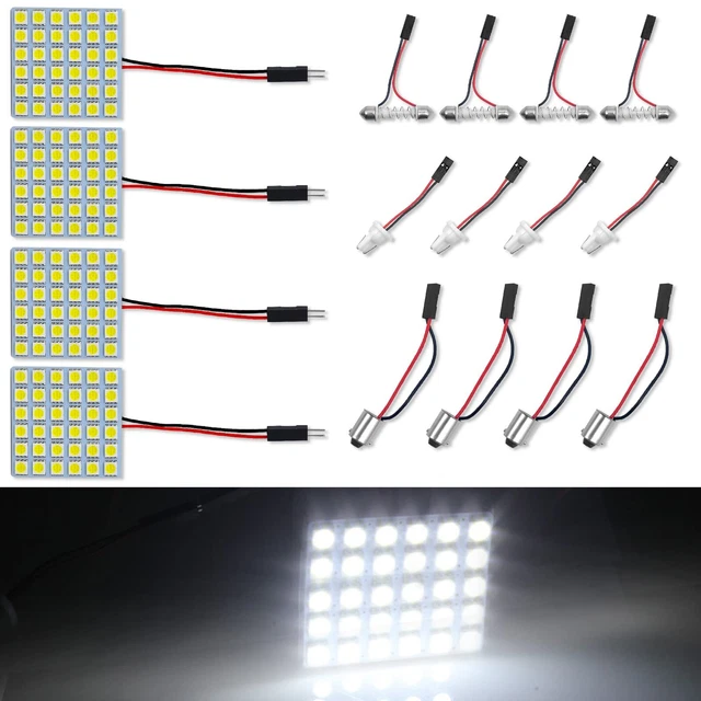 4PCS Metal Car Bulbs, Panel Auto Car Reading Interior Light