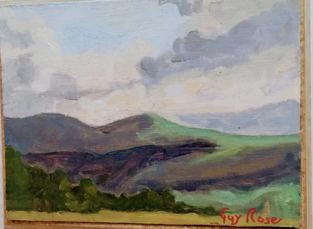 Guy Rose Oil California Plein Air "Arroyo" Impressionist Landscape 1910s