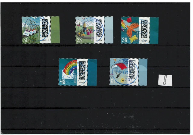 Bund 2023 Welt der Briefe 3732 - 3736 gestempelt (8)