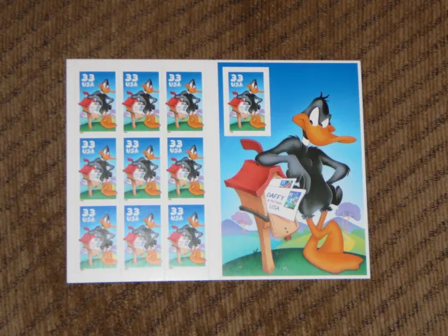 3306 Daffy Duck pane of 10