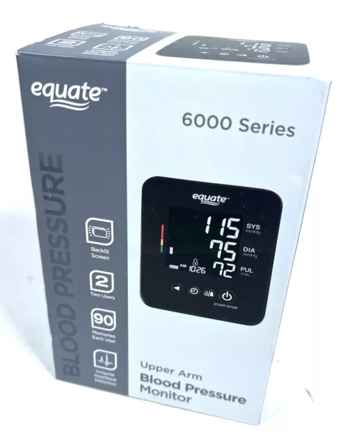Equate 6000 Series Upper Arm Blood Pressure Monitor *NEW*