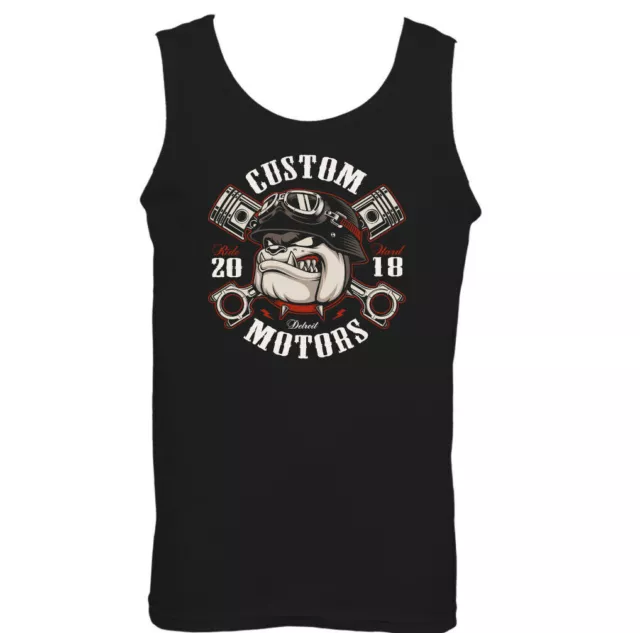 Gilet Bulldog Motori Personalizzati Uomo Divertente Biker Moto Moto