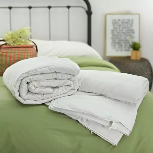 Premium Mulberry Silk-Filled Duvets. All Seasons (Combo). All Bed Sizes.