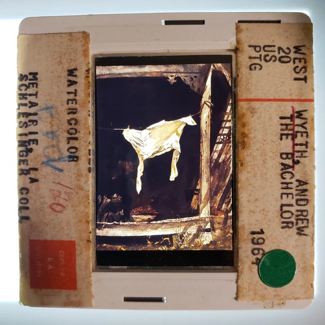 Andrew Wyeth The Bachelor 1964 Art 35mm Glass Slide Andrew Wyeth The Bachelor 1964 Art 35mm Glass Slide