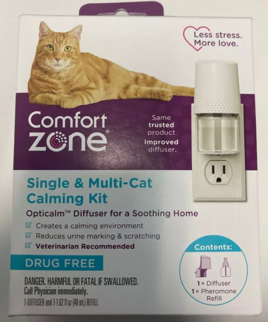 Comfort Zone Single & Multi-Cat Calming Kit 48ml Plug-In Diffuser #3773