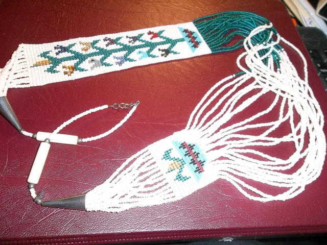 Native American Native  beaded 32" Chest piece