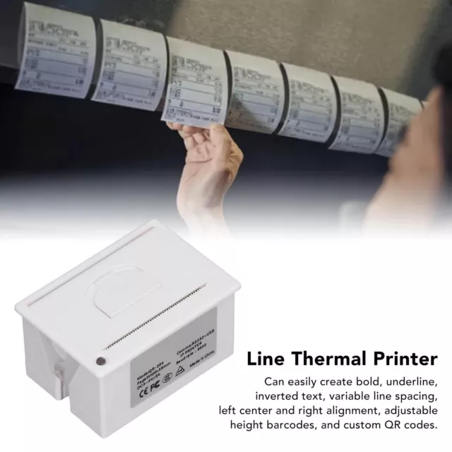 58mm Embedded Thermal Printer USB RS232 Interface Line Type Printing Machine