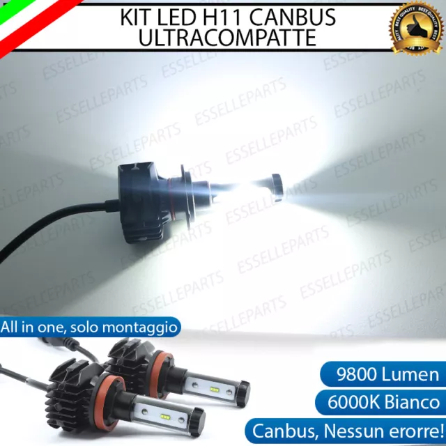 Kit Full Led Lampade H11 6000K Bianco 9800 Lumen Xenon Canbus Per Bmw Gs1200