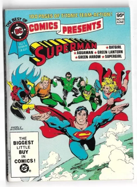 The Best of DC ~ SUPERMAN DC Comics Presents #13 (Jun 1981) Blue Ribbon Digest