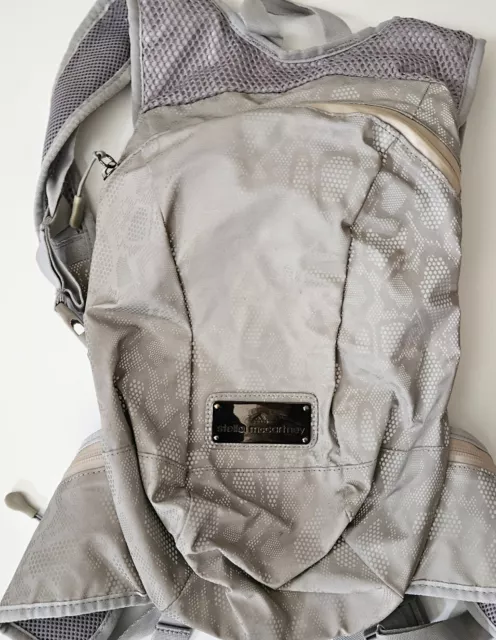 adidas by Stella McCartney Reflective Shell Mesh Running Backpack Gray YM1-2 3
