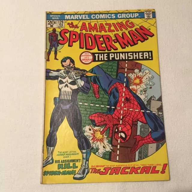 The Amazing Spider-Man #129  Feb   1974  Marvel First Appearance Of The Punisher