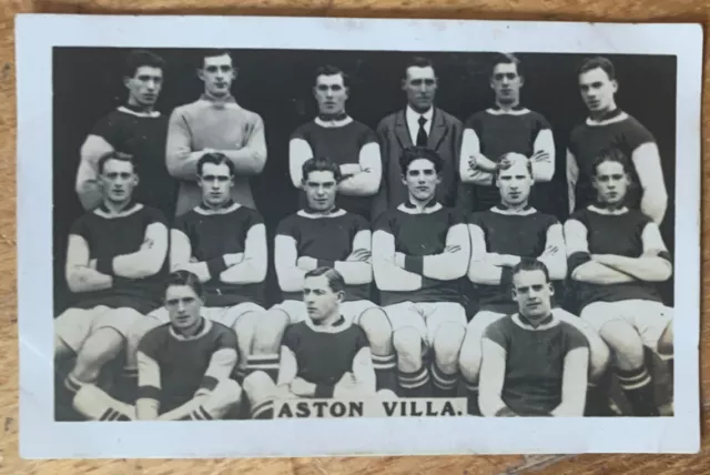 Pluck berühmte Fußballmannschaften Aston Villa echtes Foto Sammelkarte Nr. 1 1922