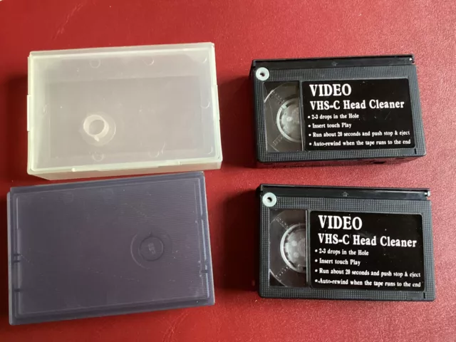 2 Video VHS-C Head Cleaner Kopfreiniger